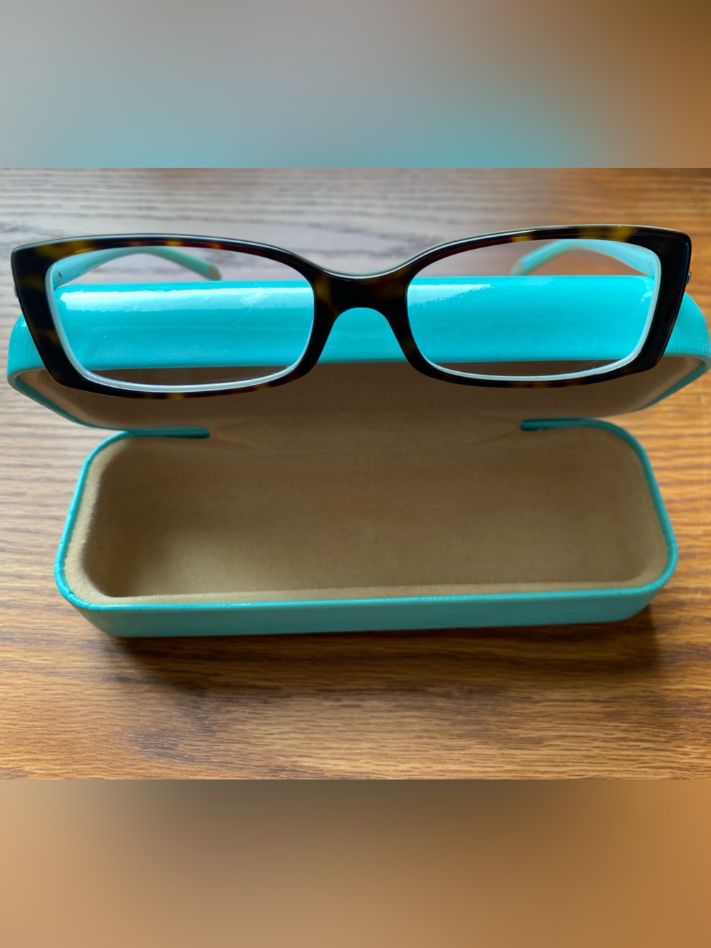 Tiffany & Co. Tortoiseshell Frames with Turquoise Case